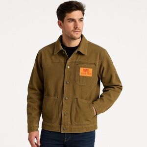 Wells Lamont x Level 1 Olive Cotton Canvas Workwear Chore Coat XL